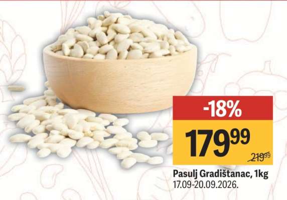 Pasulj Gradištanac, 1kg