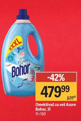 Omekšivač za veš azure Bohor 3l