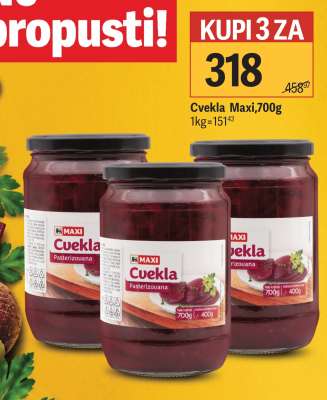 Cvekla Maxi 700g