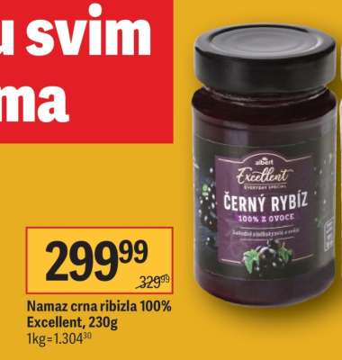 Namaz crna ribizla 100% Excellent, 230g