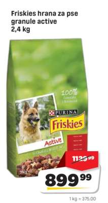 Friskies hrana za pse granule active 2,4 kg