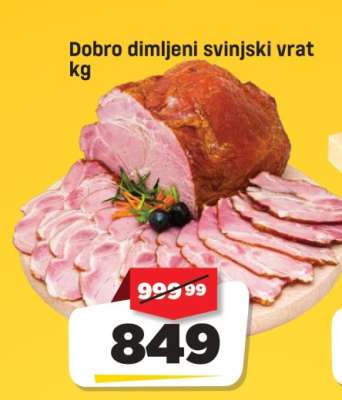 Dobro dimljeni svinjski vrat kg
