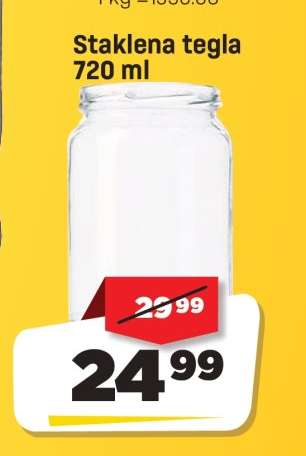 Staklena tegla 720 ml