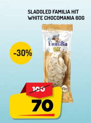 Sladoled Familia Hit White Chocomania 60g