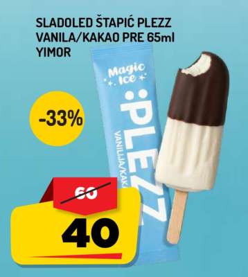 Sladoled štapić Plezz vanila/kakao