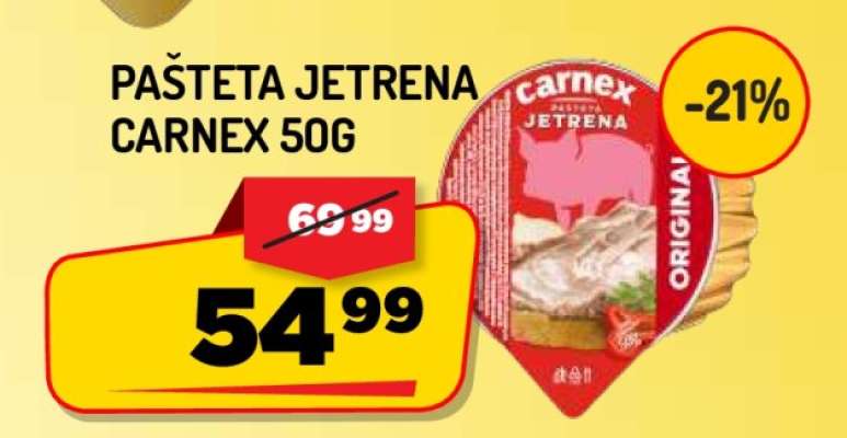 PAŠTETA JETRENA CARNEX 50g