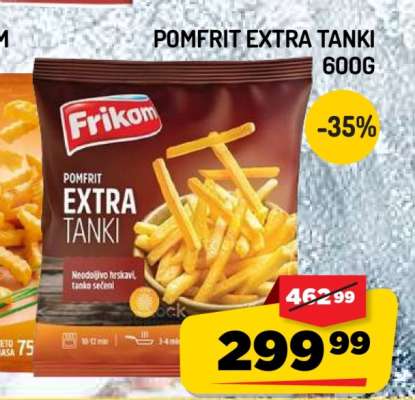 Pomfrit Extra Tanki 600g