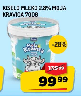 Kiselo mleko 2.8 % Moja kravica 700g