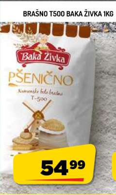 Brašno T500 Baka Živka 1kg