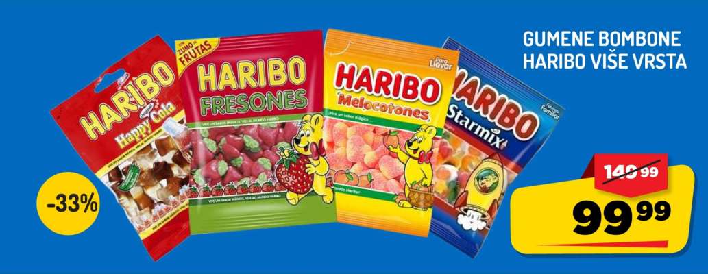 Gumene bombone Haribo više vrsta