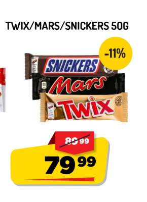 Twix/Mars/Snickers 50g