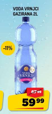 Voda Vrnci Gazirana 2L