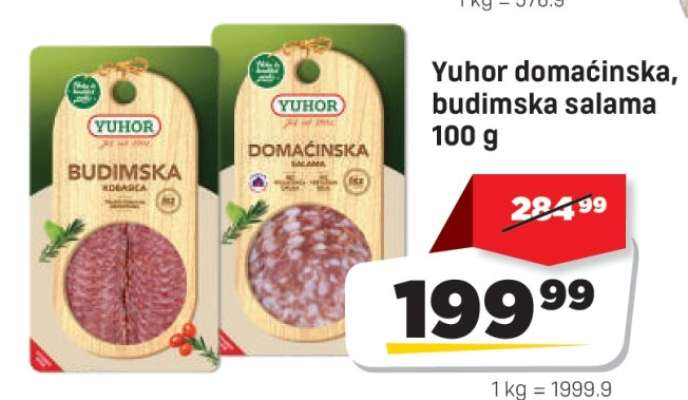 Yuhor domaćinska, budimska salama 100 g