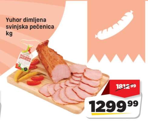 Yuhor dimljena svinjska pecenica kg