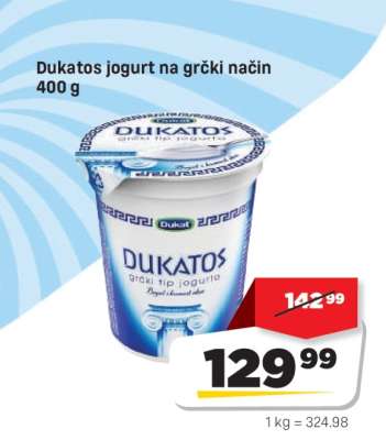 Dukatos jogurt na grčki način 400 g