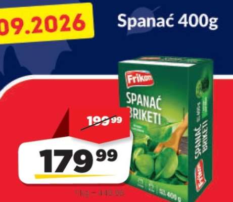 Spanać 400g