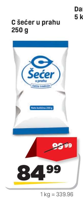 C šećer u prahu 250 g