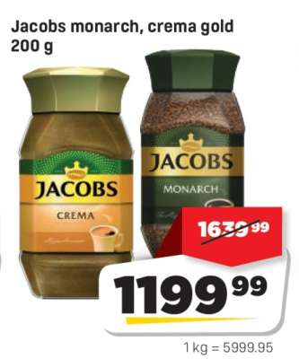 Jacobs monarch, crema gold 200 g