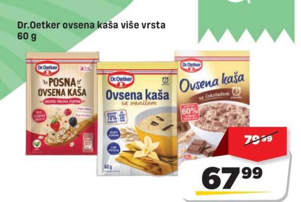 Dr.Oetker ovsena kaša više vrsta 60 g
