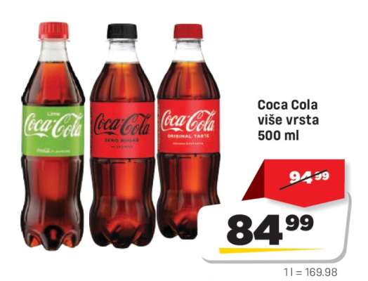 Coca Cola više vrsta 500 ml