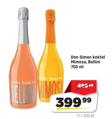Don Simon koktel mimosa, bellini 750 ml