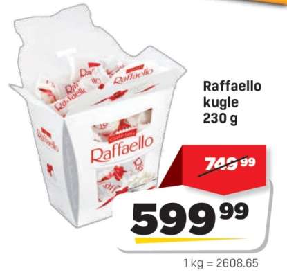 Raffaello kugle 230 g