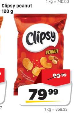 Clipsy peanut 120 g
