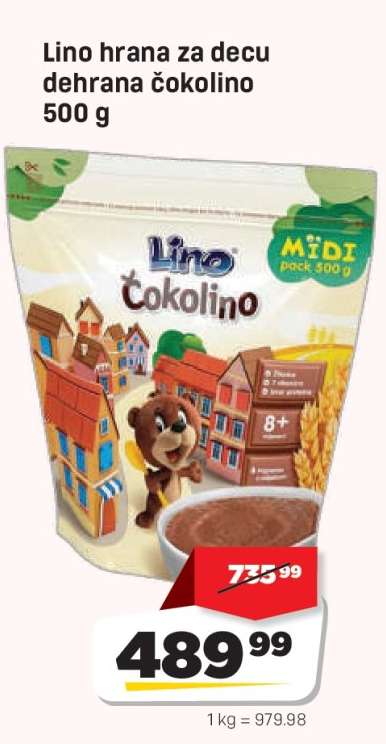 Lino hrana za decu dehrana čokolino 500 g