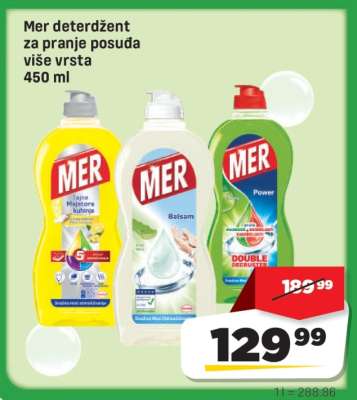 MER deterdžent za pranje posuđa