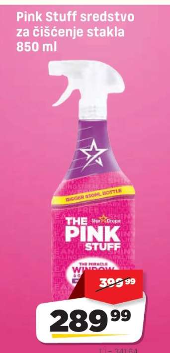Pink Stuff sredstvo za čišćenje stakla 850 ml