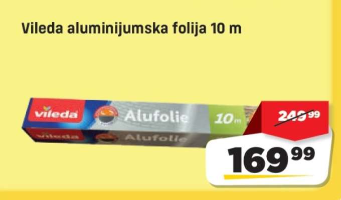 Vileda aluminijumska folija 10 m