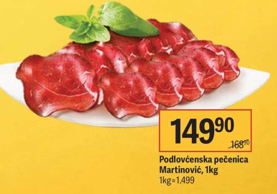 Podlovčenska pečenica Martinović, 1kg