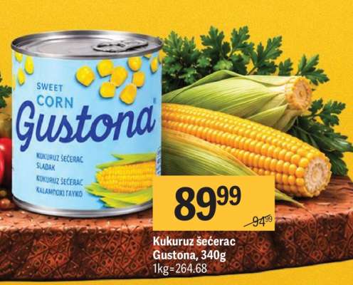 Kukuruz šećerac Gustona 340g