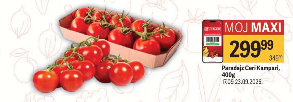 Paradajz čeri Kampari, 400g