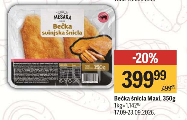 Bečka šnicla Maxi, 350g