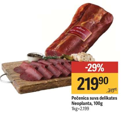 Pečenica suva delikates Neoplanta, 100g