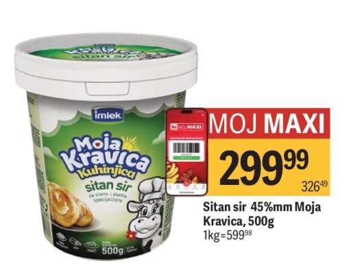 Sitan sir 45 mm Moja kravica 500g