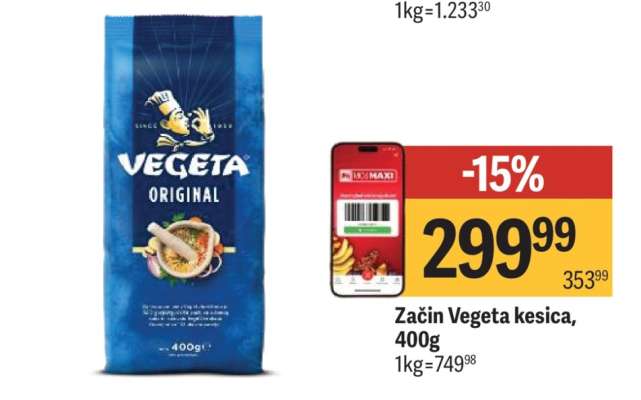 Začin Vegeta kesica 400g