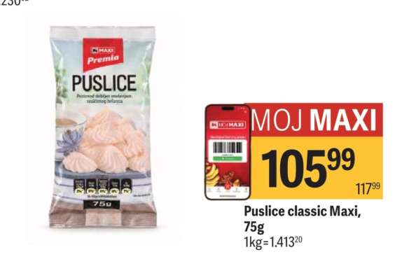 Puslice classic Maxi, 75g