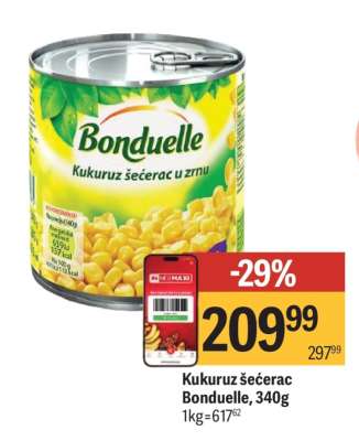 Kukuruz šećerac Bonduelle 340g