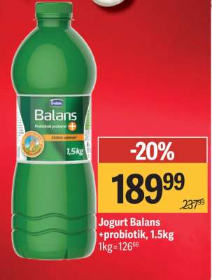 Jogurt Balans probiotik 1.5kg