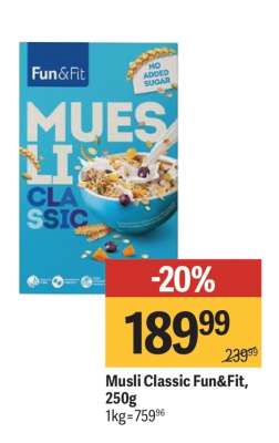 Musli Classic Fun Fit 250g