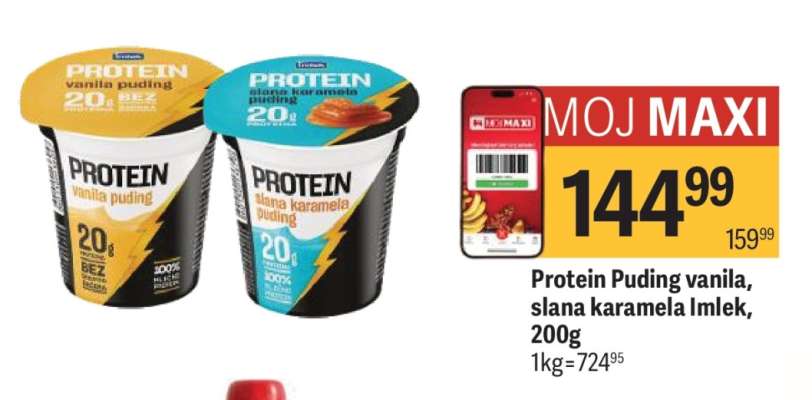 Protein Puding vanila, slana karamela Imlek, 200g
