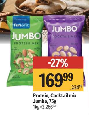 Protein, Cocktail mix Jumbo, 75g