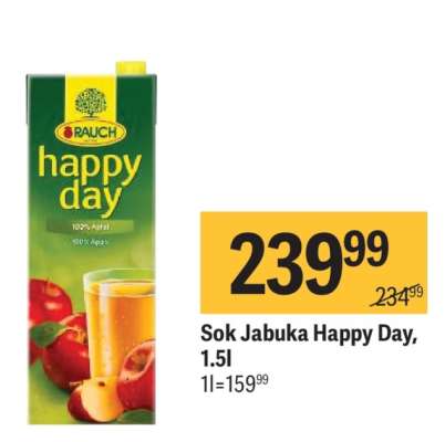 Sok Jabuka Happy Day 1.5l