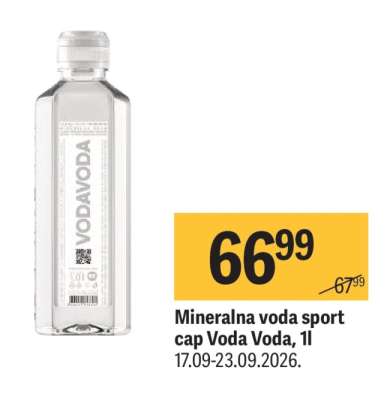Mineralna voda sport cap Voda Voda, 1l