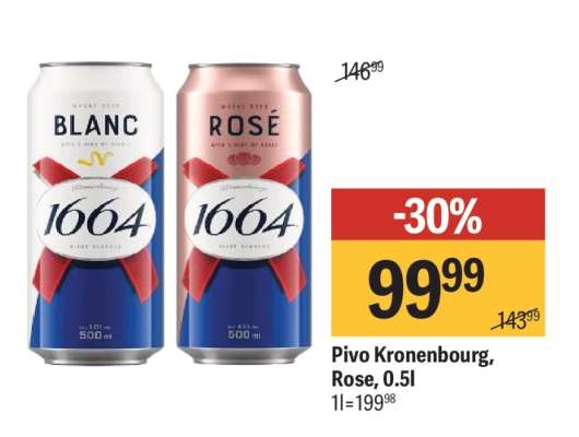 Pivo Kronenbourg, Rose, 0.5l