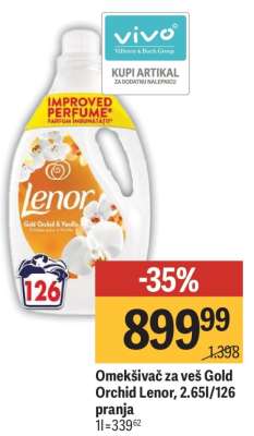 Omekšivač za veš Gold Orchid Lenor, 2.65l/126 pranja
