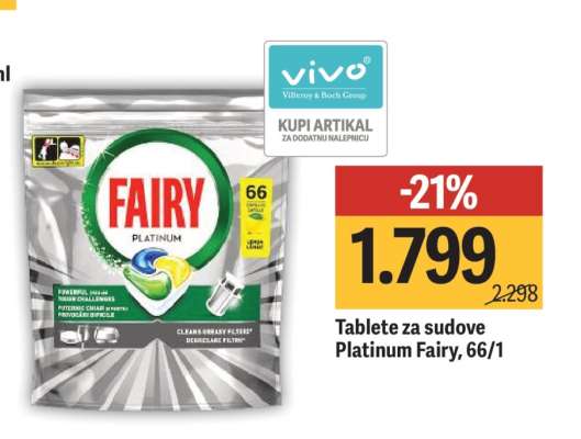 Tablete za sudove Platinum Fairy, 66/1