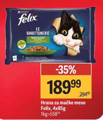 Hrana za mačke meso Felix 4x85g